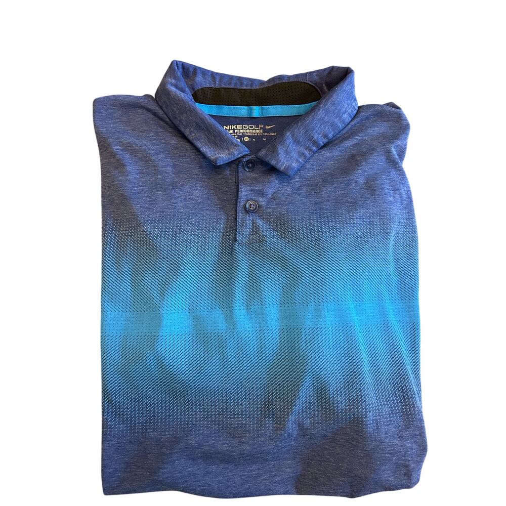 Nike Tour Performance Dri-Fit Blue Golf Polo XL
